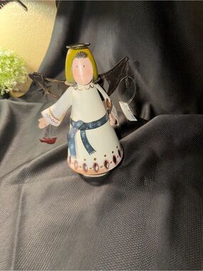 Russ Yellow-Accented Handpainted Angel Figurine